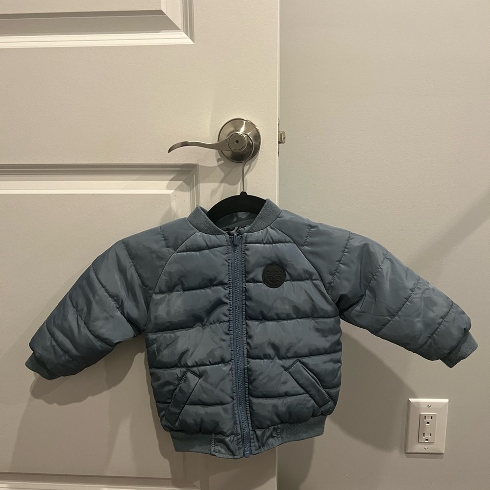 Hux baby Kids Blue reversible Puffer Jacket